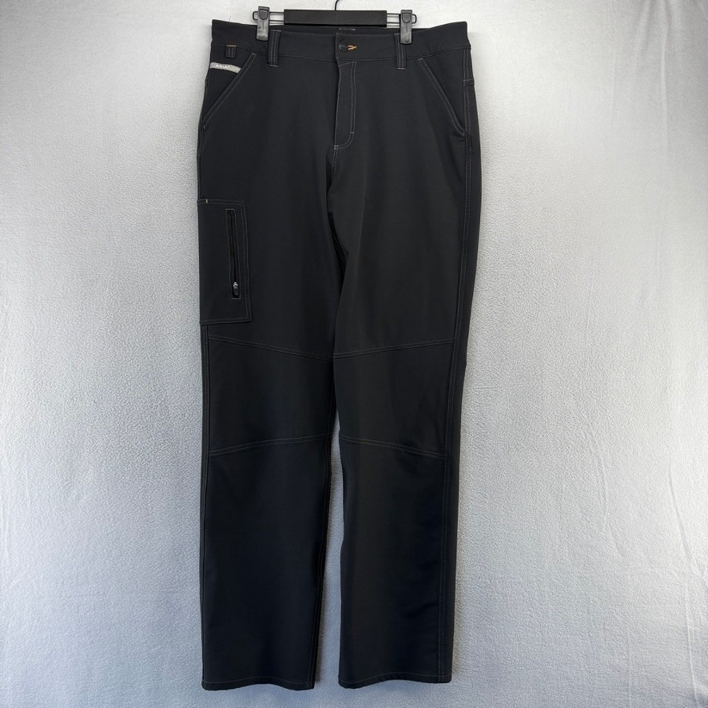 Ariat Pants Women's 32L 36x35 Black Rebar M5 Durastretch Softshell Straight Leg